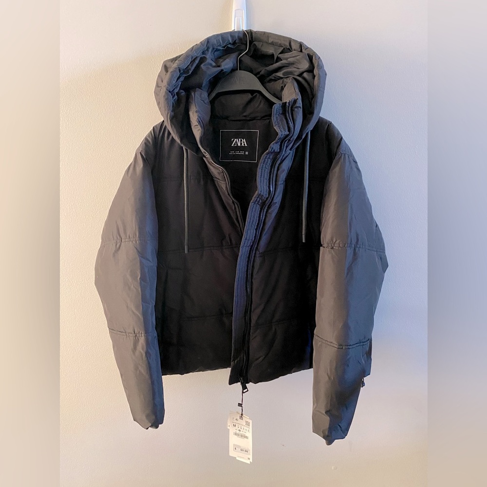 Zara womens puffer jacket